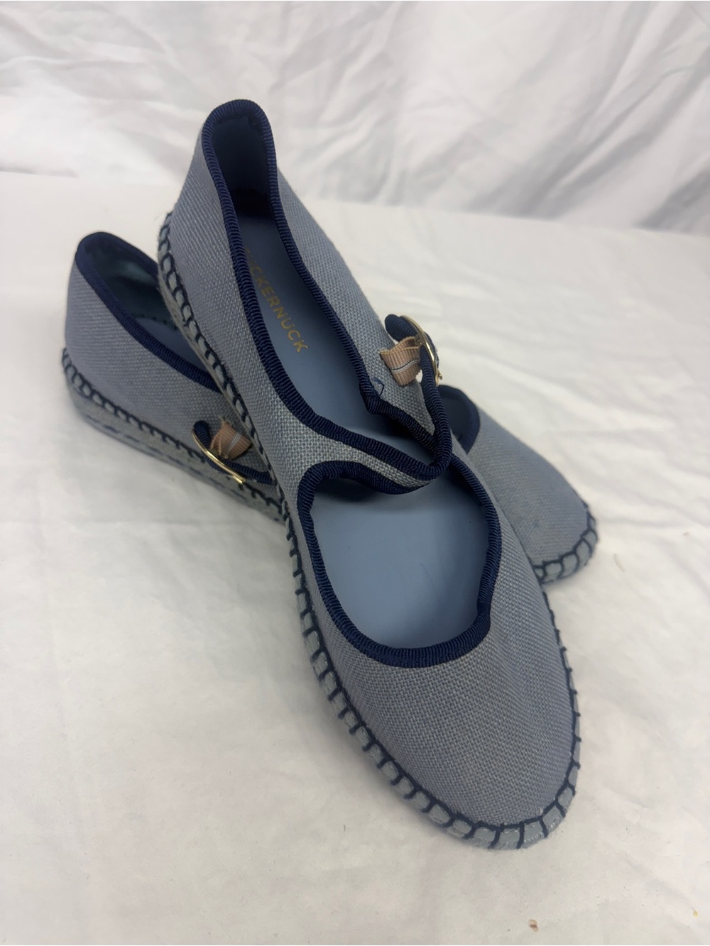 Blue Canvas Mary Jane Espadrilles - Tuckernuck